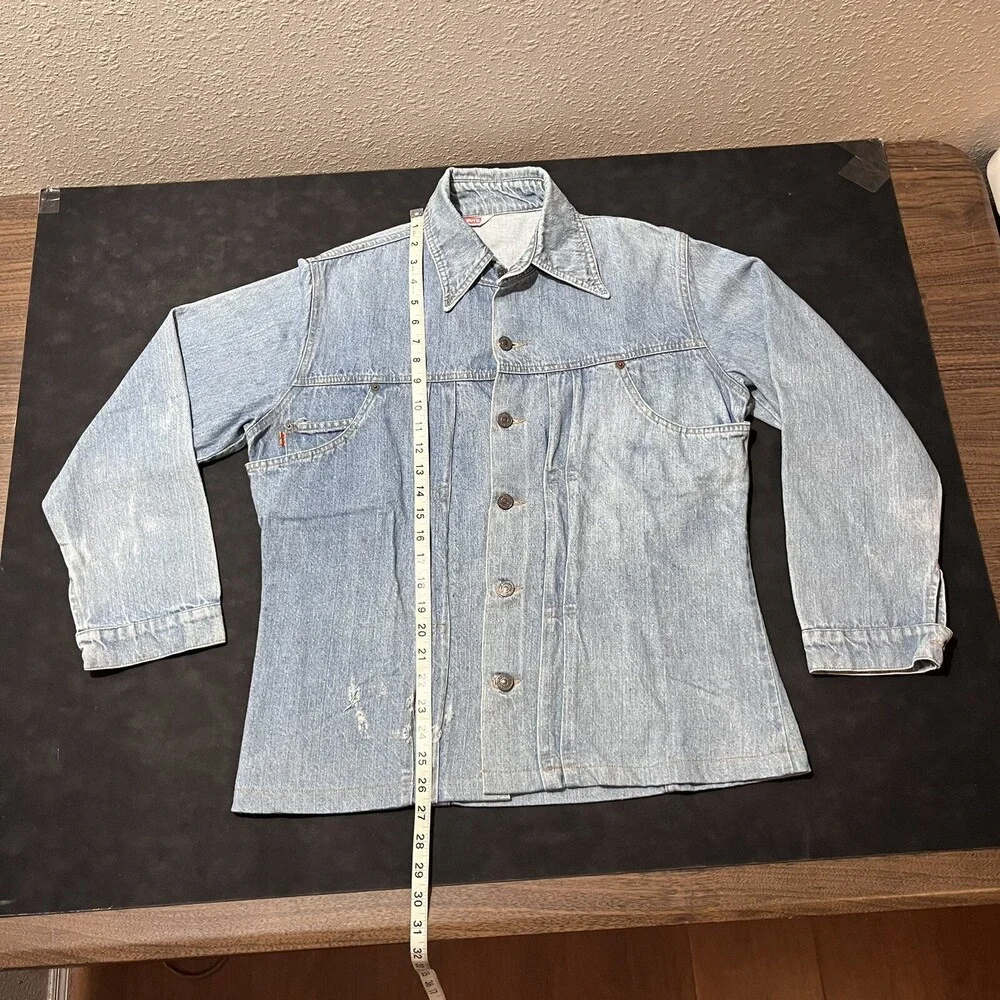 Levis Orange Tab Jacket Pleated Type Two Vintage Western Rodeo Levi Denim 1970s